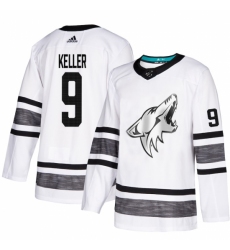 Men's Adidas Arizona Coyotes #9 Clayton Keller White 2019 All-Star Game Parley Authentic Stitched NHL Jersey Men's Adidas Arizona Coyotes #9 Clayton Keller White 2019 All-Star Game Parley Authentic Stitched NHL Jersey