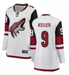 Women's Arizona Coyotes #9 Clayton Keller Authentic White Away Fanatics Branded Breakaway NHL Jersey Women's Arizona Coyotes #9 Clayton Keller Authentic White Away Fanatics Branded Breakaway NHL Jersey