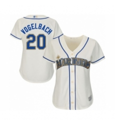 Women's Seattle Mariners #20 Daniel Vogelbach Authentic Cream Alternate Cool Base Baseball Player Jersey