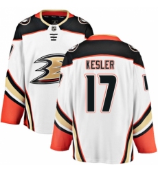 Men's Anaheim Ducks #17 Ryan Kesler Fanatics Branded White Away Breakaway NHL Jersey