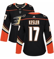 Women's Adidas Anaheim Ducks #17 Ryan Kesler Authentic Black Home NHL Jersey