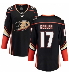 Women's Anaheim Ducks #17 Ryan Kesler Fanatics Branded Black Home Breakaway NHL Jersey