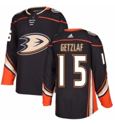 Men's Adidas Anaheim Ducks #15 Ryan Getzlaf Authentic Black Home NHL Jersey