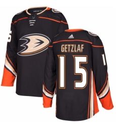 Men's Adidas Anaheim Ducks #15 Ryan Getzlaf Authentic Black Home NHL Jersey