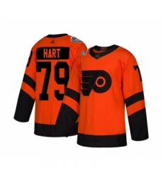 Men's Philadelphia Flyers #79 Carter Hart Authentic Orange 2019 Stadium Series Hockey Jersey