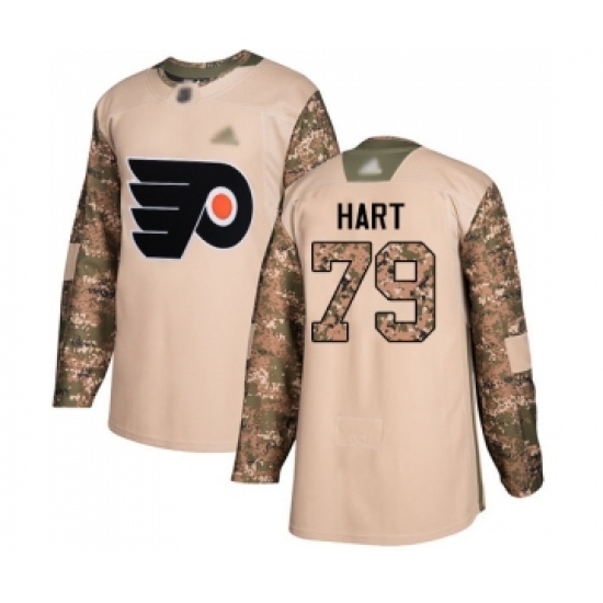 Youth Philadelphia Flyers #79 Carter Hart Authentic Camo Veterans Day Practice Hockey Jersey Youth Philadelphia Flyers #79 Carter Hart Authentic Camo Veterans Day Practice Hockey Jersey