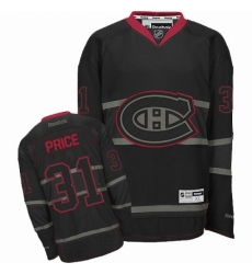 Men's Reebok Montreal Canadiens #31 Carey Price Authentic Black Ice NHL Jersey
