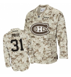 Men's Reebok Montreal Canadiens #31 Carey Price Authentic Camouflage NHL Jersey