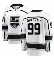 Men's Los Angeles Kings #99 Wayne Gretzky Authentic White Away Fanatics Branded Breakaway NHL Jersey