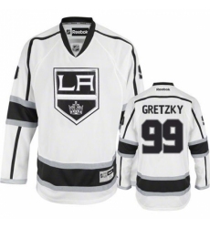 Women's Reebok Los Angeles Kings #99 Wayne Gretzky Authentic White Away NHL Jersey