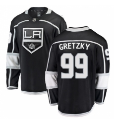 Youth Los Angeles Kings #99 Wayne Gretzky Authentic Black Home Fanatics Branded Breakaway NHL Jersey