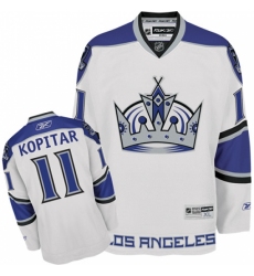 Men's Reebok Los Angeles Kings #11 Anze Kopitar Authentic White NHL Jersey
