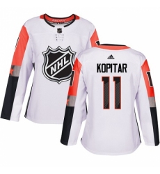 Women's Adidas Los Angeles Kings #11 Anze Kopitar Authentic White 2018 All-Star Pacific Division NHL Jersey
