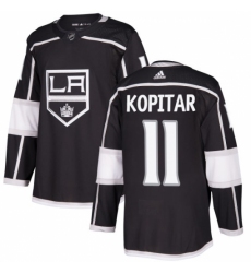 Youth Adidas Los Angeles Kings #11 Anze Kopitar Authentic Black Home NHL Jersey