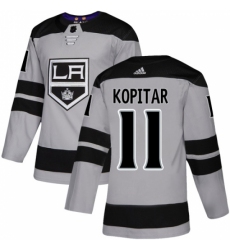 Youth Adidas Los Angeles Kings #11 Anze Kopitar Authentic Gray Alternate NHL Jersey