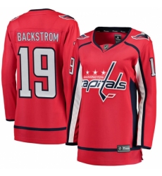 Women's Washington Capitals #19 Nicklas Backstrom Fanatics Branded Red Home Breakaway NHL Jersey