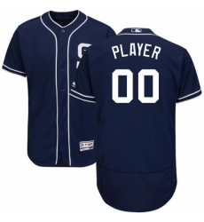 Men's San Diego Padres Majestic Navy Alternate Flex Base Authentic Collection Custom Jersey