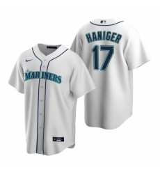 Men's Nike Seattle Mariners #17 Mitch Haniger White Home Stitched Baseball Jersey