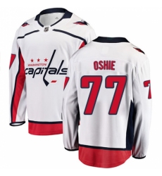 Youth Washington Capitals #77 T.J. Oshie Fanatics Branded White Away Breakaway NHL Jersey