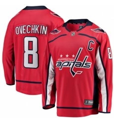 Men's Washington Capitals #8 Alex Ovechkin Fanatics Branded Red Home Breakaway NHL Jersey