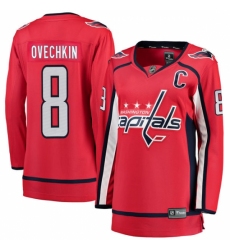 Women's Washington Capitals #8 Alex Ovechkin Fanatics Branded Red Home Breakaway NHL Jersey