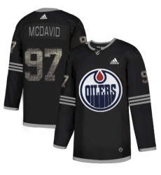 Men's Adidas Edmonton Oilers #97 Connor McDavid Black Authentic Classic Stitched NHL Jersey
