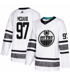 Men's Adidas Edmonton Oilers #97 Connor McDavid White 2019 All-Star Game Parley Authentic Stitched NHL Jersey