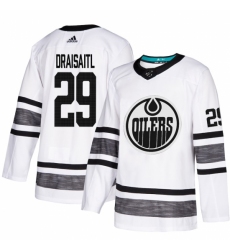 Men's Adidas Edmonton Oilers #29 Leon Draisaitl White 2019 All-Star Game Parley Authentic Stitched NHL Jersey