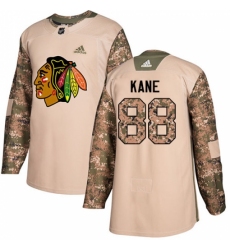 Men's Adidas Chicago Blackhawks #88 Patrick Kane Authentic Camo Veterans Day Practice NHL Jersey