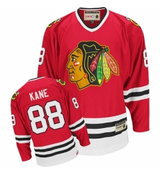 Men's CCM Chicago Blackhawks #88 Patrick Kane Authentic Red Throwback NHL Jersey