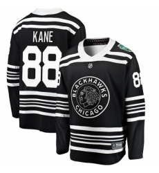 Men's Chicago Blackhawks #88 Patrick Kane Black 2019 Winter Classic Fanatics Branded Breakaway NHL Jersey