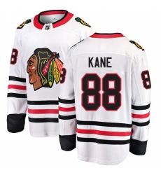 Men's Chicago Blackhawks #88 Patrick Kane Fanatics Branded White Away Breakaway NHL Jersey