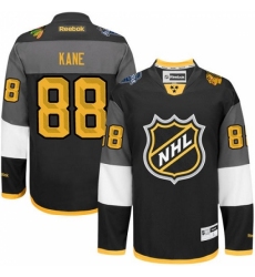 Men's Reebok Chicago Blackhawks #88 Patrick Kane Authentic Black 2016 All Star NHL Jersey