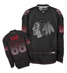 Men's Reebok Chicago Blackhawks #88 Patrick Kane Authentic Black Accelerator NHL Jersey