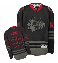 Men's Reebok Chicago Blackhawks #88 Patrick Kane Authentic Black Ice NHL Jersey