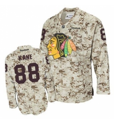 Men's Reebok Chicago Blackhawks #88 Patrick Kane Authentic Camouflage NHL Jersey