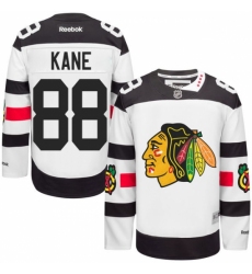 Men's Reebok Chicago Blackhawks #88 Patrick Kane Authentic White 2016 Stadium Series NHL Jersey