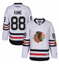 Men's Reebok Chicago Blackhawks #88 Patrick Kane Authentic White 2017 Winter Classic NHL Jersey