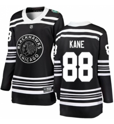 Women's Chicago Blackhawks #88 Patrick Kane Black 2019 Winter Classic Fanatics Branded Breakaway NHL Jersey