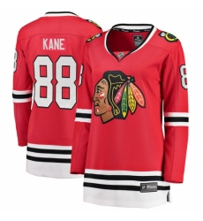 Women's Chicago Blackhawks #88 Patrick Kane Fanatics Branded Red Home Breakaway NHL Jersey