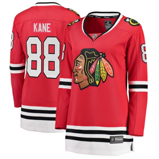 Women's Chicago Blackhawks #88 Patrick Kane Fanatics Branded Red Home Breakaway NHL Jersey Women's Chicago Blackhawks #88 Patrick Kane Fanatics Branded Red Home Breakaway NHL Jersey