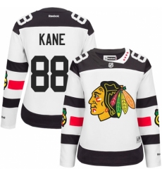 Women's Reebok Chicago Blackhawks #88 Patrick Kane Authentic White 2016 Stadium Series NHL Jersey