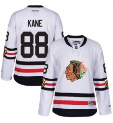 Women's Reebok Chicago Blackhawks #88 Patrick Kane Authentic White 2017 Winter Classic NHL Jersey