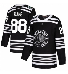 Youth Adidas Chicago Blackhawks #88 Patrick Kane Authentic Black 2019 Winter Classic NHL Jersey