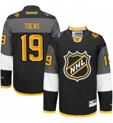 Men's Reebok Chicago Blackhawks #19 Jonathan Toews Authentic Black 2016 All Star NHL Jersey