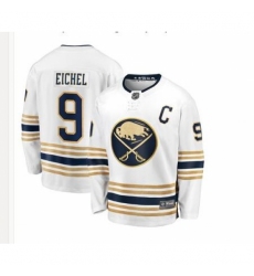 Men's adidas Buffalo Sabres #9 Jack Eichel 2019/20 White Away Breakaway Hockey Jersey