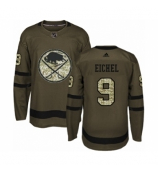 Youth Adidas Buffalo Sabres #9 Jack Eichel Premier Green Salute to Service NHL Jersey