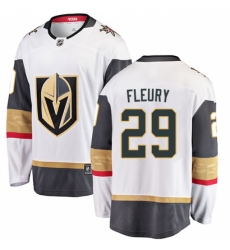Youth Vegas Golden Knights #29 Marc-Andre Fleury Authentic White Away Fanatics Branded Breakaway NHL Jersey
