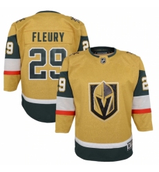 Youth Vegas Golden Knights #29 Marc-Andre Fleury Gold 2020-21 Alternate Premier Player Jersey