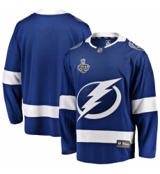 Men's Tampa Bay Lightning Fanatics Branded Blue Blank 2020 Stanley Cup Final Bound Home Breakaway Jersey